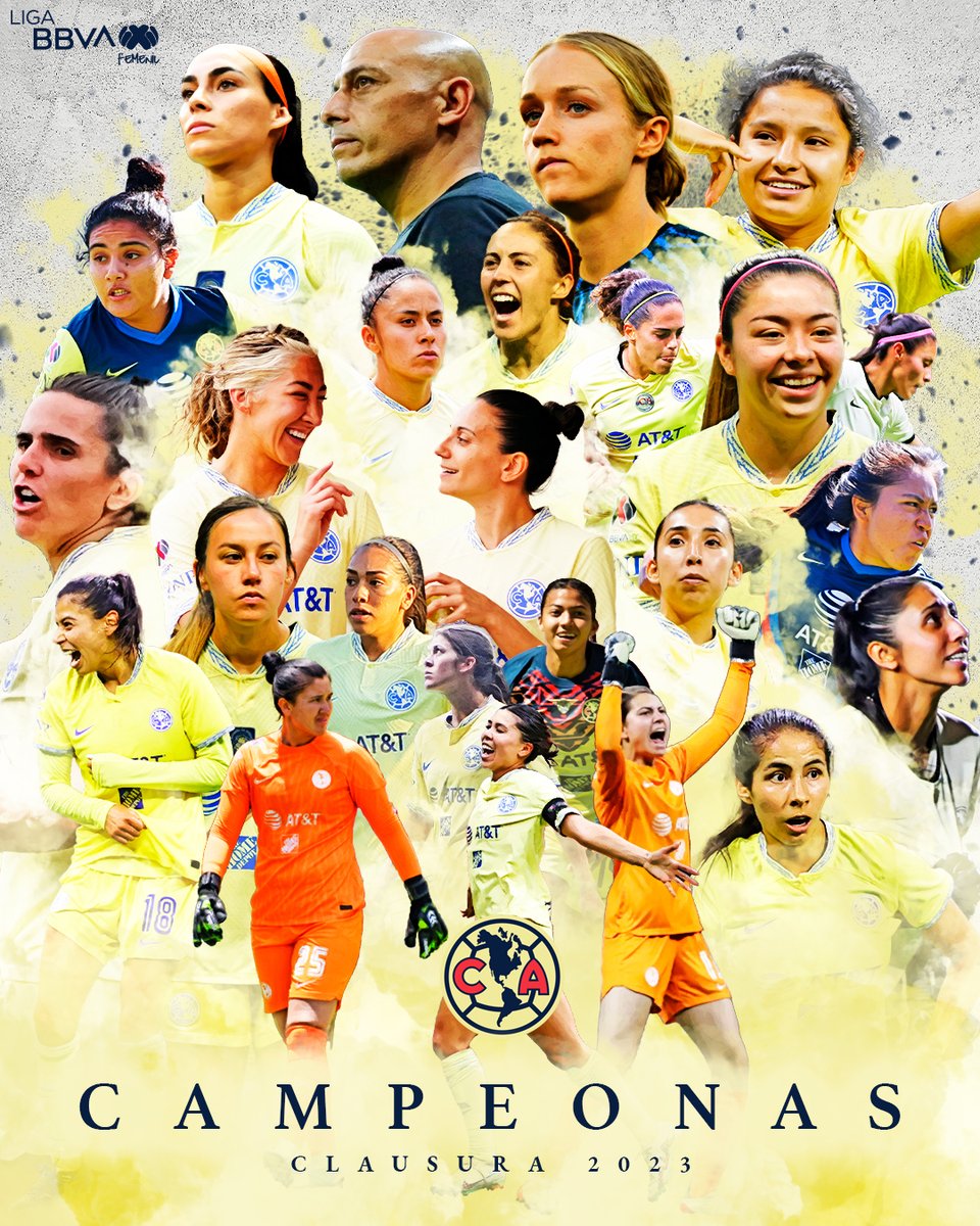 ÁGUILA2 CAMPEONAS 🏆 ⭐🌟 @AmericaFemenil alcanzó su segundo título en la Liga MX Femenil. Las nuevas CAMPEONAS del Clausura 2023. Volaron a la gloria, Águilas. 🦅 #VamosPorEllas👊🏼
