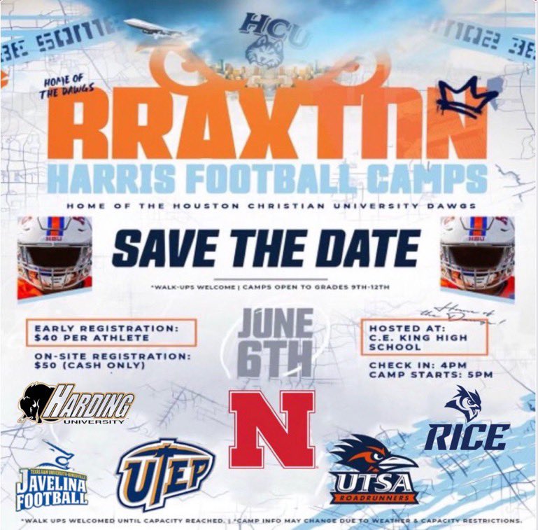 i will be at the @HCUFootball camp tomorrow @CoachNewmanIII @Coach_BHarris @PeterChungHCU 
#dawgsup🐾