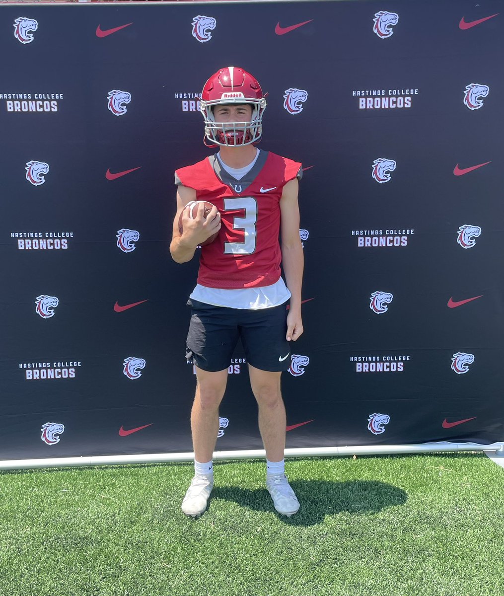 Had a great time at <a href="/HastingsCollege/">Hastings College</a> prospect football camp today! Thanks for the experience and thanks to <a href="/CoachFranzen/">Matt Franzen</a> <a href="/Coachfozz/">Kenneth m fasnacht</a> @HCBroncoFball