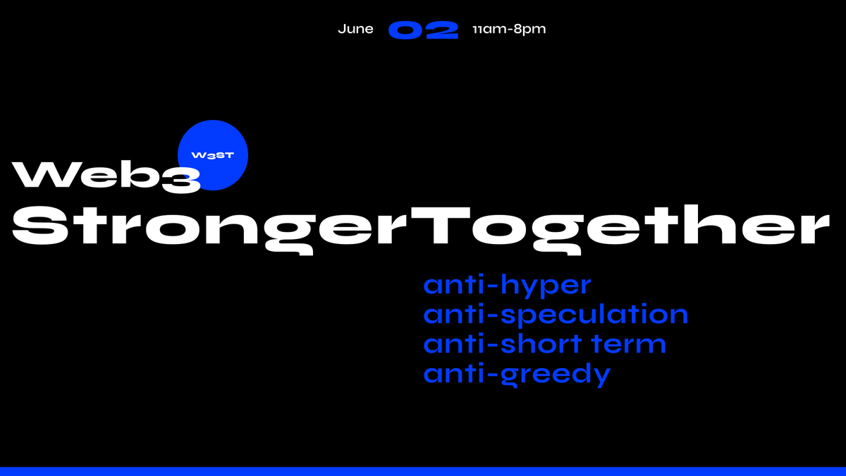 Web3ST's tweet photo. GM☕️
how are you all doing, guys?

We want to take this moment to truly appreciate each and everyone of you for making our #Web3StrongerTogether an incredible, heartwarming event! Your involvement and passion for #web3 is what keeps us going🚀

#web3community #thankyou🙌 https://t.co/VNLfSCkHqX