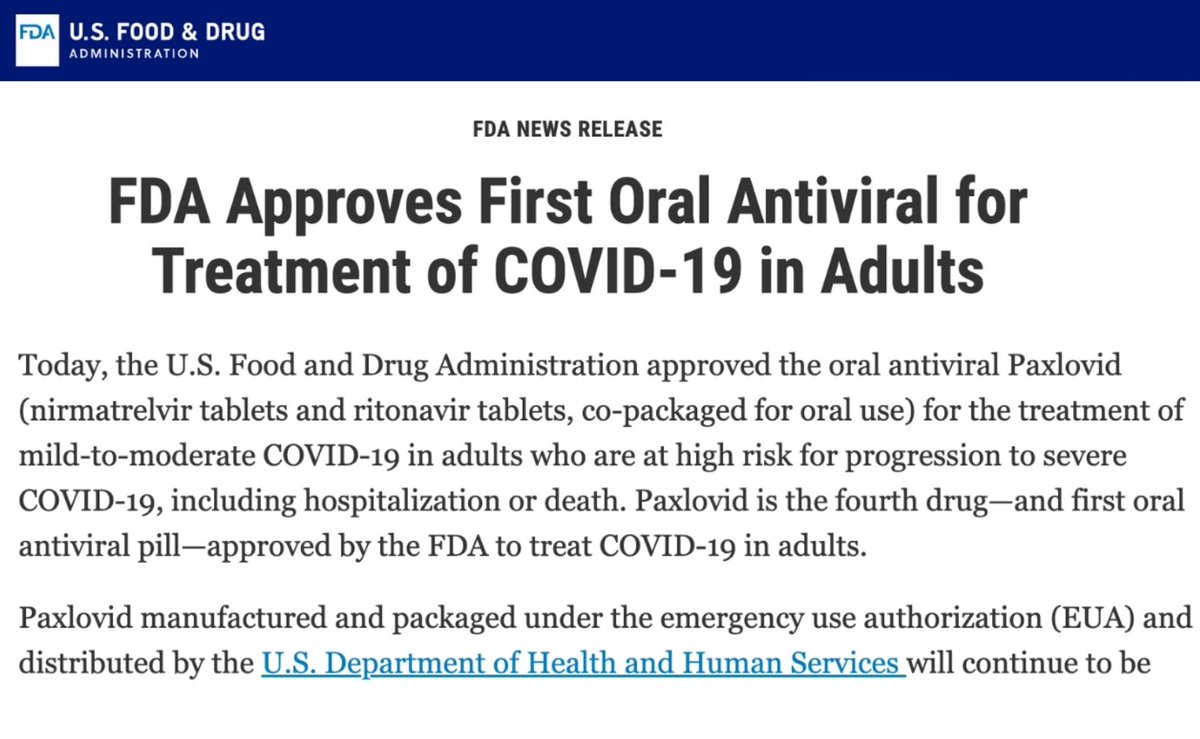 NohaAboelataMD's tweet photo. ✔️ Paxlovid now fully approved for adults
✔️ EUA still in place for 12+
✔️ More flexibility for prescribers
✔️ Still free until stockpile runs out
✔️ Then will be a "commercial product"
✔️ Pfizer can now advertise
✔️ Hopefully barriers will be reduced!

https://t.co/ylWR6A88Bt https://t.co/cjjn0qG7Dl