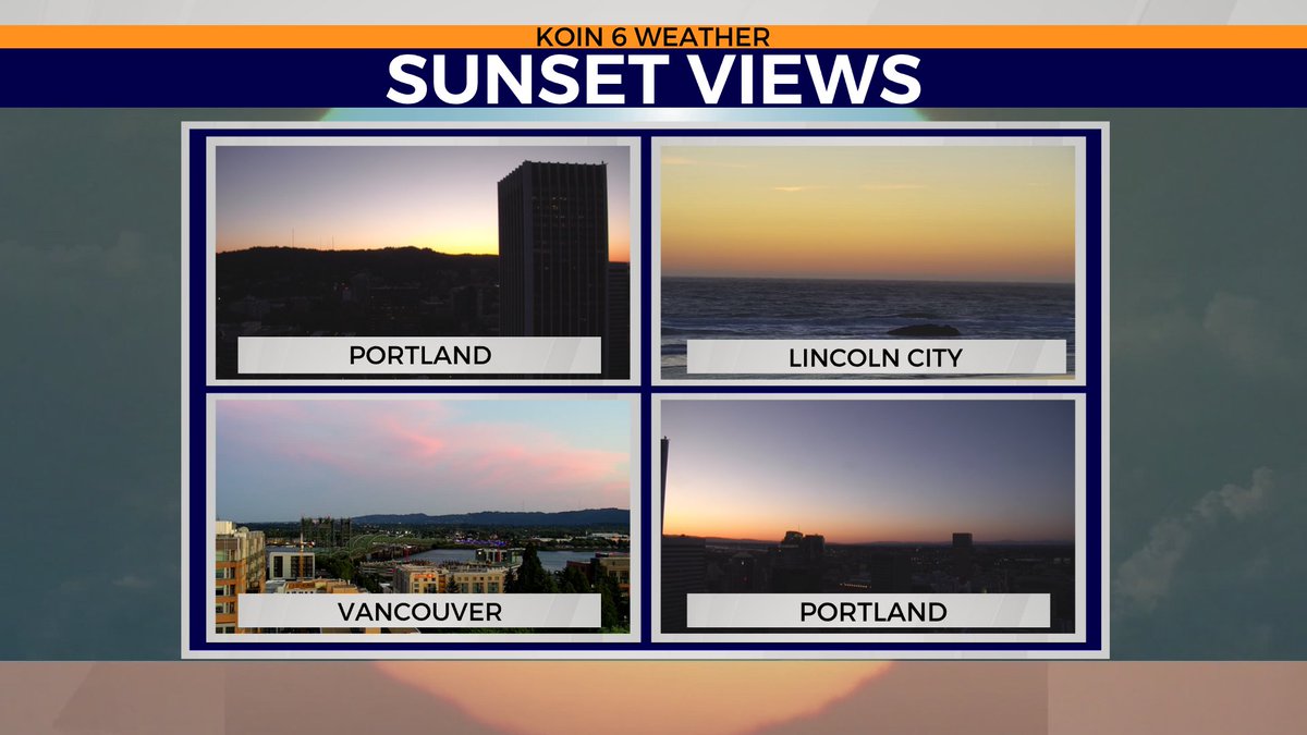 We've got some great #sunset views coming out of western Oregon and Washington this evening!  

Share you sunset photos with us here: koin.com/weather/photos…
#ORwx #WAwx @KOINNews