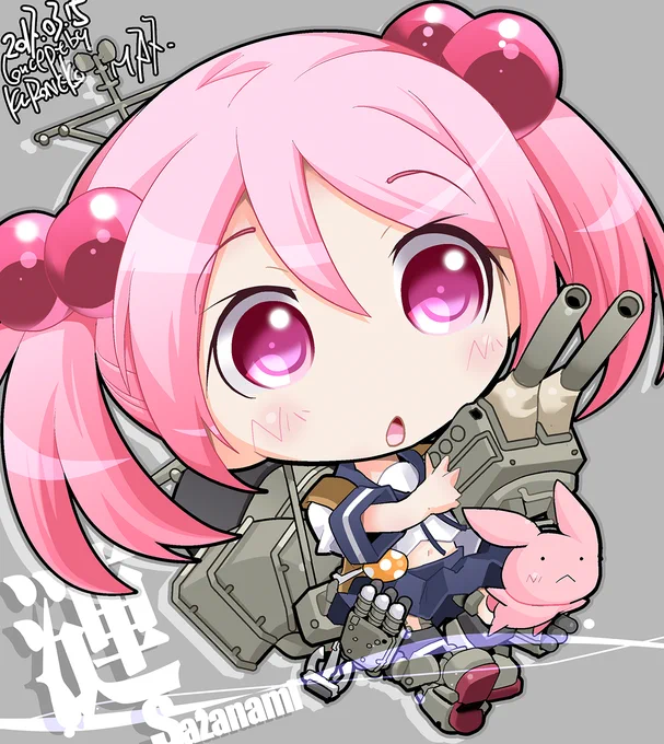 【艦これデフォルメ絵】 漣 Sazanami #艦これ #漣 #漣進水日 #漣進水日2023 #漣生誕祭2023