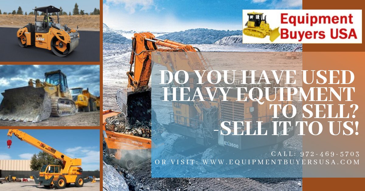 Tom Buyers on Twitter "Sell Your Used Heavy Equipment To Us! We buy