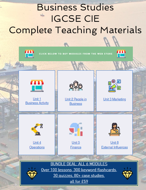 Check out Wolsey Academy's complete Business Studies set of lessons (100+) and use code WOLSEY20 to get 20% off! :) wolseyacademy.com/business