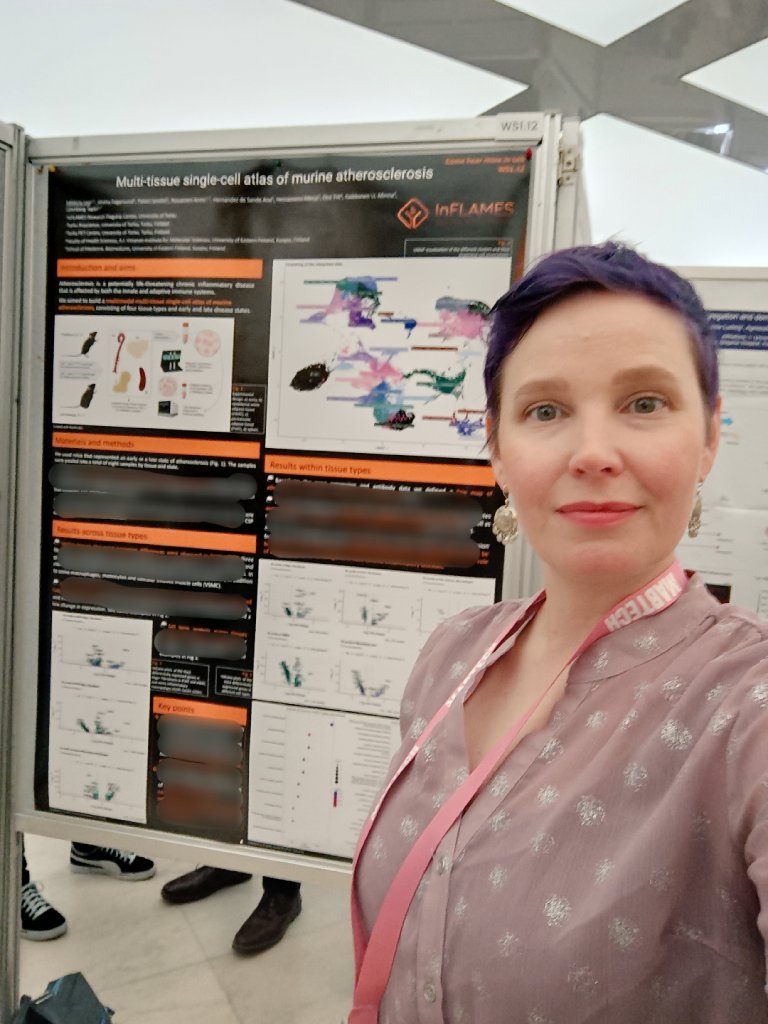 Had my talk about our forthcoming #singlecell atlas at #ssi2023 yesterday. Nice venue and an easy and welcoming audience🙏
Even had some activity at my poster, which I feel is rare 😅
Now I can relax and have interesting conversations while enjoying the rest of the conference.