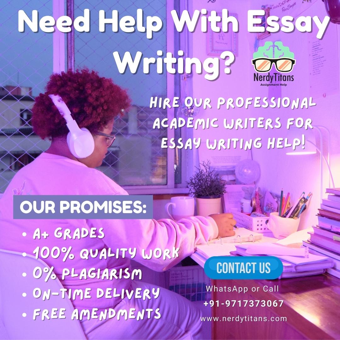 nerdy_titans's tweet image. Hire Our Professional Academic Writers For Essay Writing Help!

OUR PROMISES:

A+ Grades
100% Quality Work
0% Plagiarism
On-Time Delivery
Free Amendments
#studymotivation #studentcanadawale #assignmentstress #studycanada #studyuk #studyaustralia #studygerman