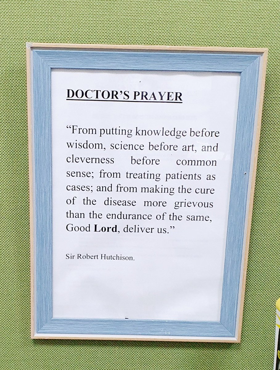 Good morning🌟

 Here to remind you the Physician's Prayer.