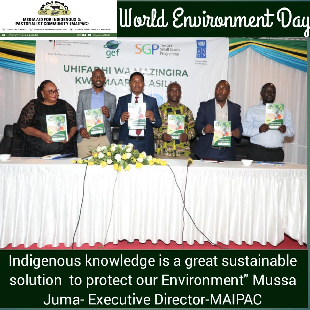 World Environment day
@ActionaidTz @AKUMediaFutures @GEF_SGP @theGEF @undptz @USAIDTanzania @PINGOsForum @tnrforum @maipacNGO @IPRightsIntl @EndoroisWomen @IRN_Indigenous