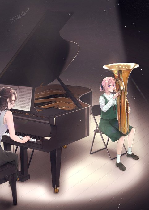 「複数の女性 ピアノ」のTwitter画像/イラスト(新着)