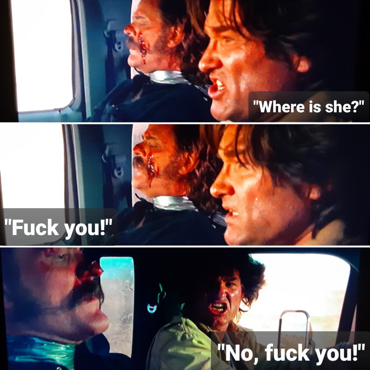 😂😂!! Beyond classic... #kurtrussell #breakdown