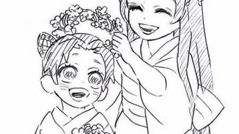 พี่อยากให้เราทั้งสองได้ยิ้มแย้ม 
อย่างไม่ต้องหวาดกลัวว่าพรุ่งนี้จะมีอะไรพรากมันไปอีกหรือเปล่า

เฉกเช่นภาพในอดีตครานั้น 

ตอนที่พวกเราในวัยเยาว์เล่นถักมงกุฎดอกไม้ 
รอยยิ้มที่ชิโนบุมีความสุขกับมงกุฏดอกไม้ที่พี่ทำให้
พี่จำได้ไม่ลืมเลือน

เวลาที่เราทั้งสองต่างมีความสุข