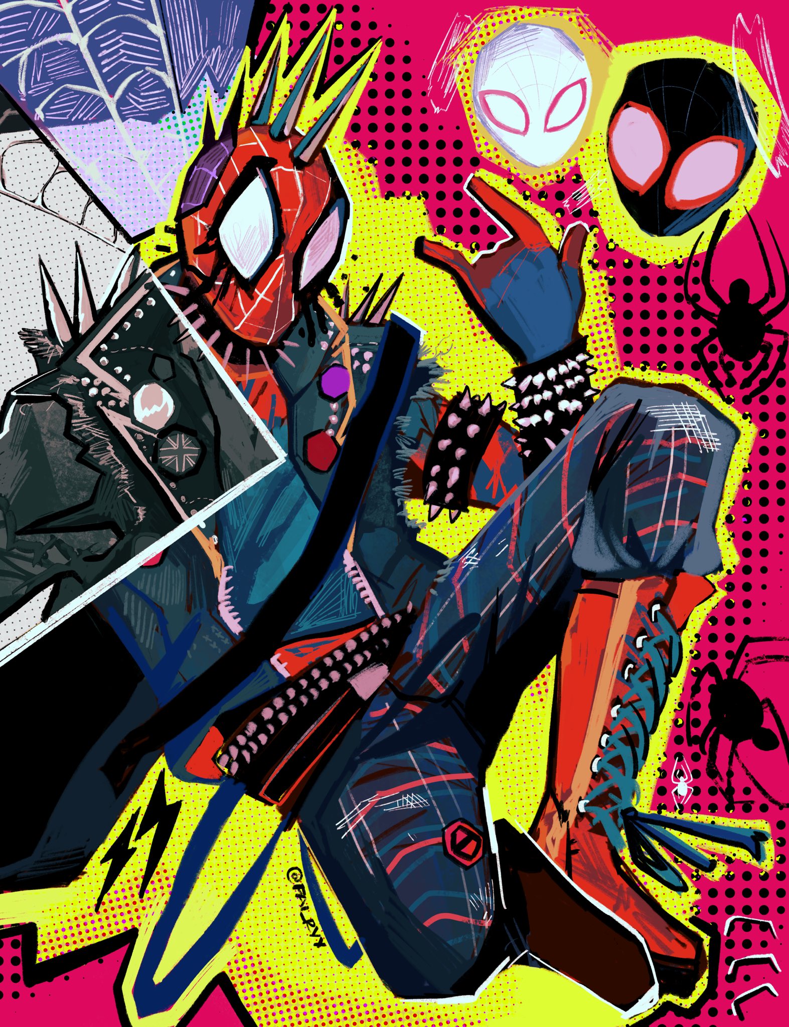 FAI ¹⁶ (ON STRIKE) on X: Spider-Punk my Beloved 🪄 #SpiderMan  #SpiderManAcrossTheSpiderVerse #Spiderpunk #hobiebrown   / X