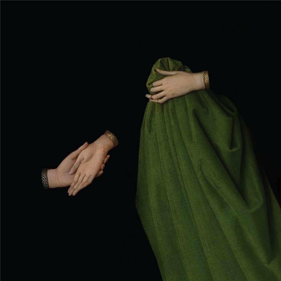 #JanVanEyck
Ritratto dei Coniugi Arnolfini, 1434,#particolare