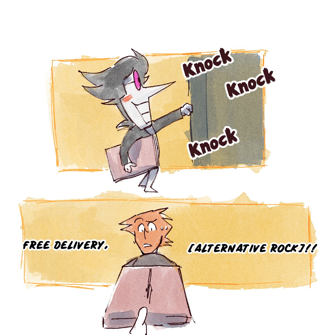 citruscrisp's tweet image. I haven&apos;t drawn spamton in a while but i still always make him fuck up everything
#addisona #addisonoc #delatrune #spamton