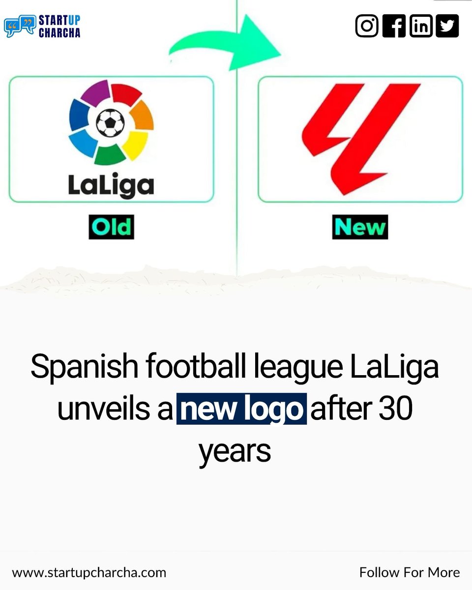 startup_charcha's tweet photo. Laliga new logo unveiled!
.
.
#AppleVisionPro #football #soccer #laliga #cr7 #Messi https://t.co/wZ8094URRZ