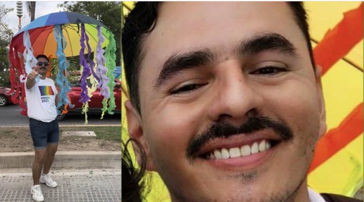 Michel acudió al pride de Puerto Vallarta, ahí fue visto por última vez. 
 
Hoy fue encontrado sin vida y con signos de violencia. 

En jalisco, día a día siguen desapareciendo más personas. Y en pleno mes del orgullo nos queda claro que aún no se ha avanzado lo suficiente. 📢🧵