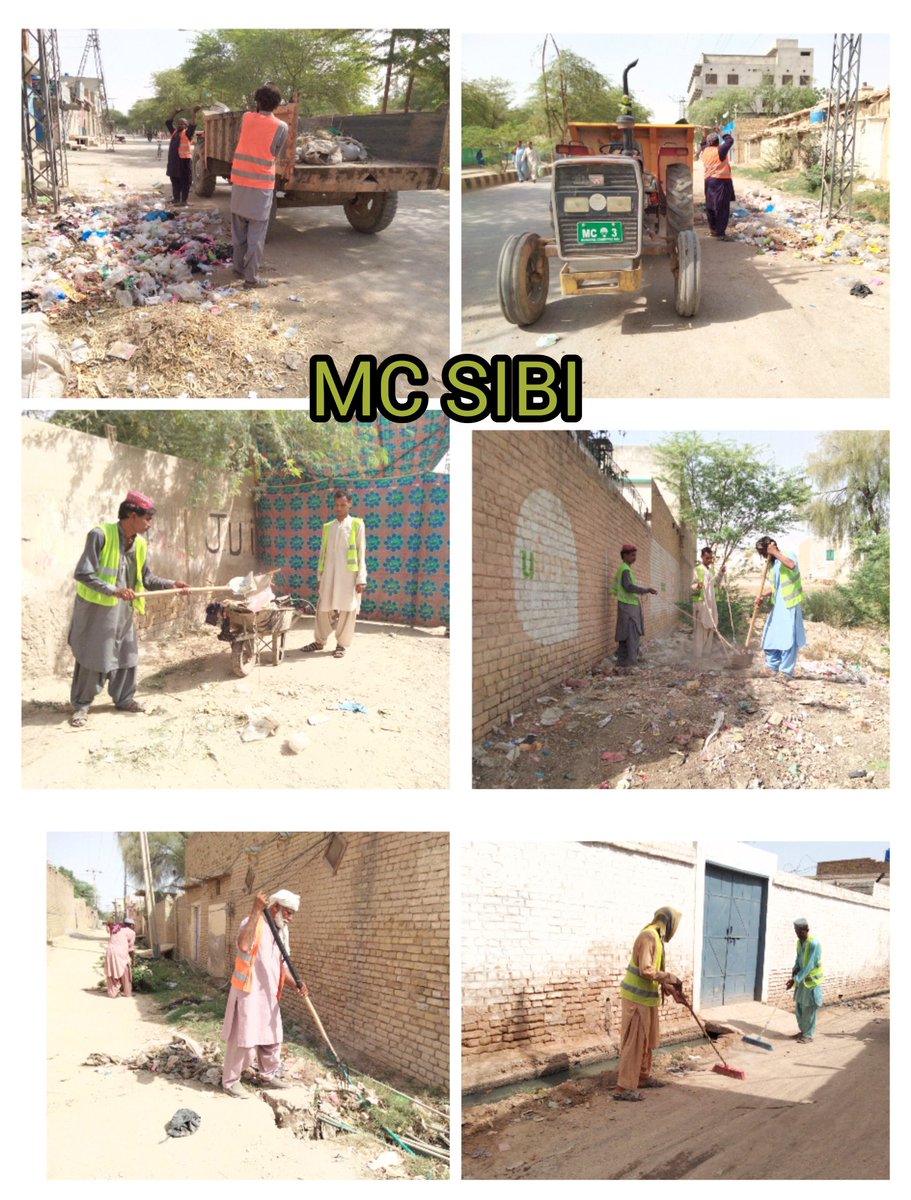 MCSibiOfficial's tweet photo. کی سربراہی اور سینٹری انسپکٹر محمد مراد رند کی نگرانی میں میونسپل کمیٹی سبی کا عملہ  ٹھنڈی روڈ ،میر چاکر روڈ ،لیاقت بازار ،اقبال روڈ ،جناح روڈ ،نشتر روڈ ،ریزیڈنسی روڈ، اتم چند روڈ، گنپت رائے روڈ ،جیل روڈ ،مسجد روڈ ،جوہر روڈ پر صفائی کررہے ہیں https://t.co/WF2xcIUdrm