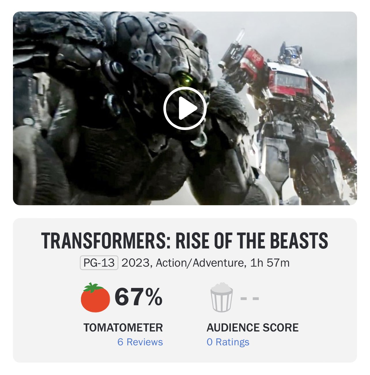 Transformers - Rotten Tomatoes