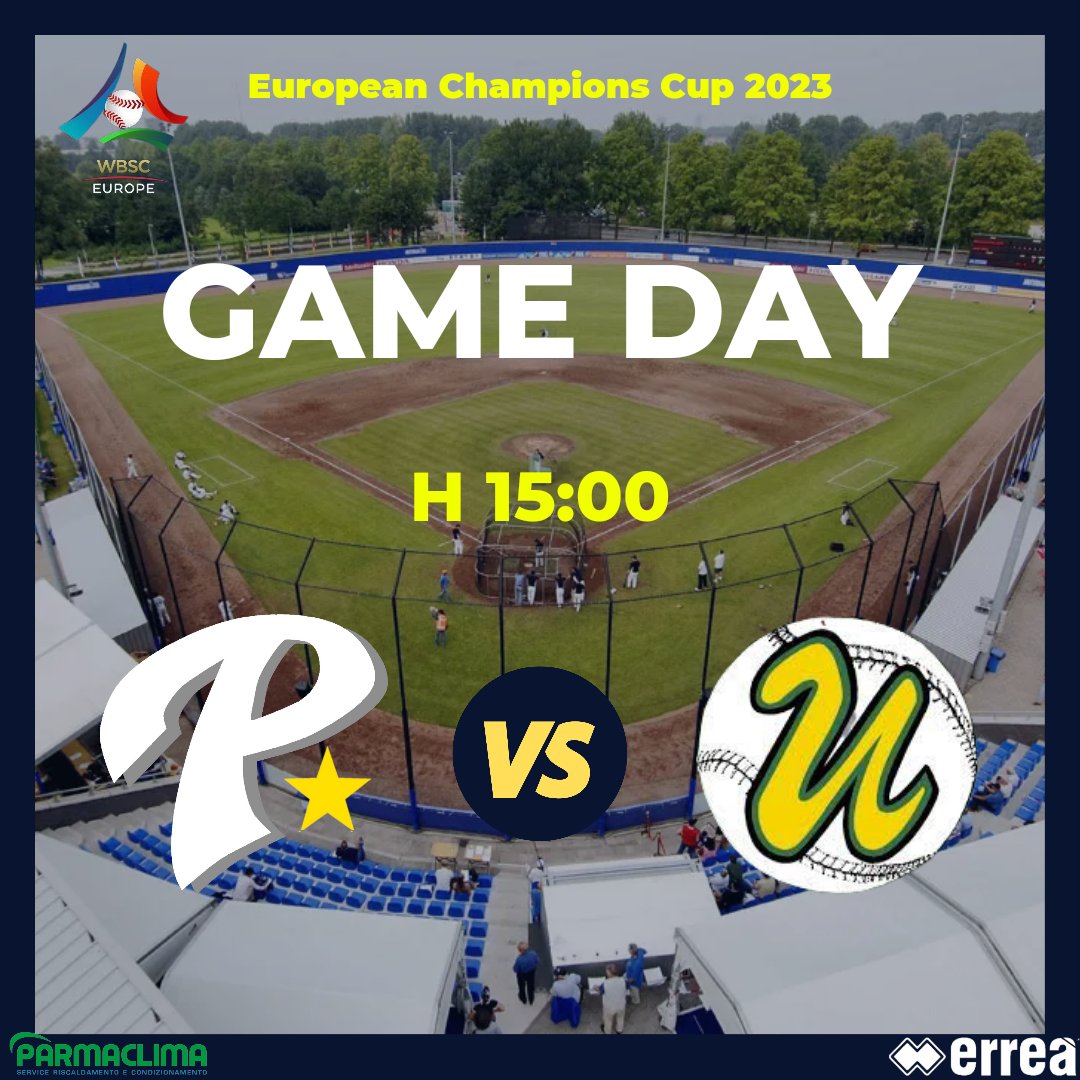 ⚾️GAME DAY EUROPEAN CHAMPIONS CUP 2023 - FASE A GIRONI⚾️
🆚️ <a href="/untouchables/">untouch ables</a>.paderborn 
🏟 Pirates Playground
🕑 15:00
🍿📱💻 Diretta streaming sul sito WBSC Europe

FORZA RAGAZZI!!⚾️💛💙

#FòrsaPärma #LastelladiParma #parmabaseball #europeanchampionscup