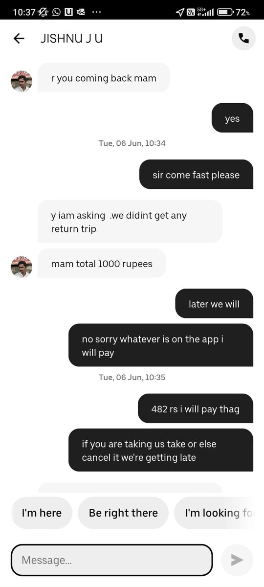 vernonsmusic1's tweet photo. @Uber_India #Uber @Uber 
This is becoming a nuisance. Your drivers are over charging. https://t.co/WR9Xdkx4dU
