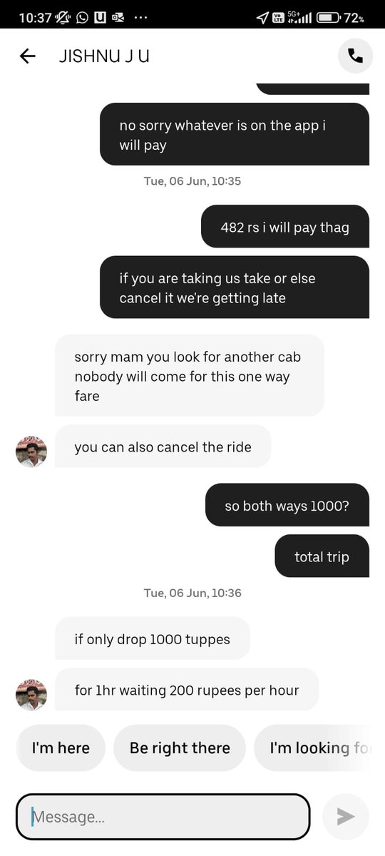 vernonsmusic1's tweet photo. @Uber_India #Uber @Uber 
This is becoming a nuisance. Your drivers are over charging. https://t.co/WR9Xdkx4dU