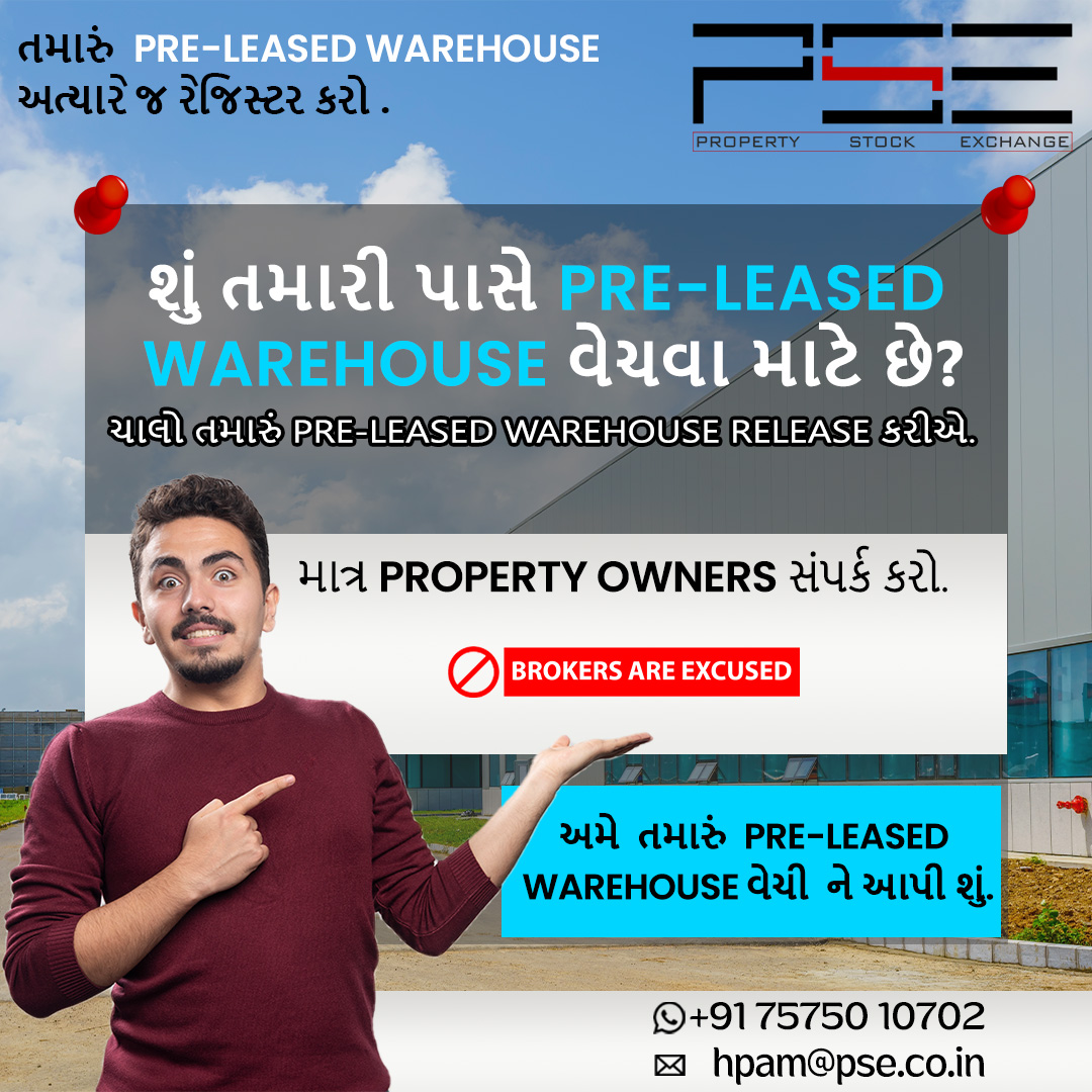 #preleasedcommercialproperty #longleasewearhouse #commercialpropertyinvestment #preleasedwearhouse #wearhouse #realestateinvestor #properties #credainational #credai #GIDC #industrialarea #industries #wearhouseowners #credaiahmedabad #likeforfollow
🚫 Brokers are Excused