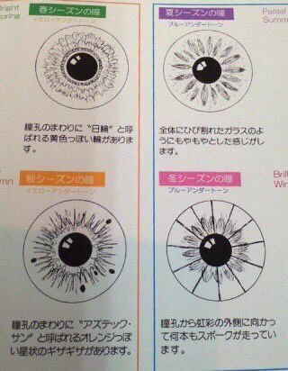 あなたの瞳はどんな柄？♪パーソナルカラーによって『瞳の柄』が違うらしい