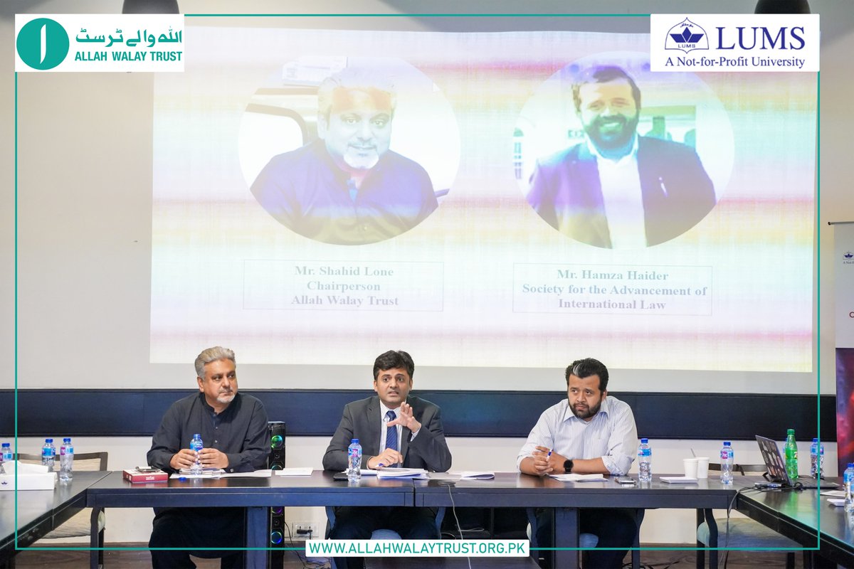 Mr. Shahid Lone(Chairman Allah Walay Trust)&amp; team AWT were extended an invitation to participate in a round table conference at LUMS focusing on Protecting &amp; Promoting Children's rights in Pakistan.
#allahwalaytrust #stopchildabuse #brightfuture #schoolkhanaprogram #togetherwecan