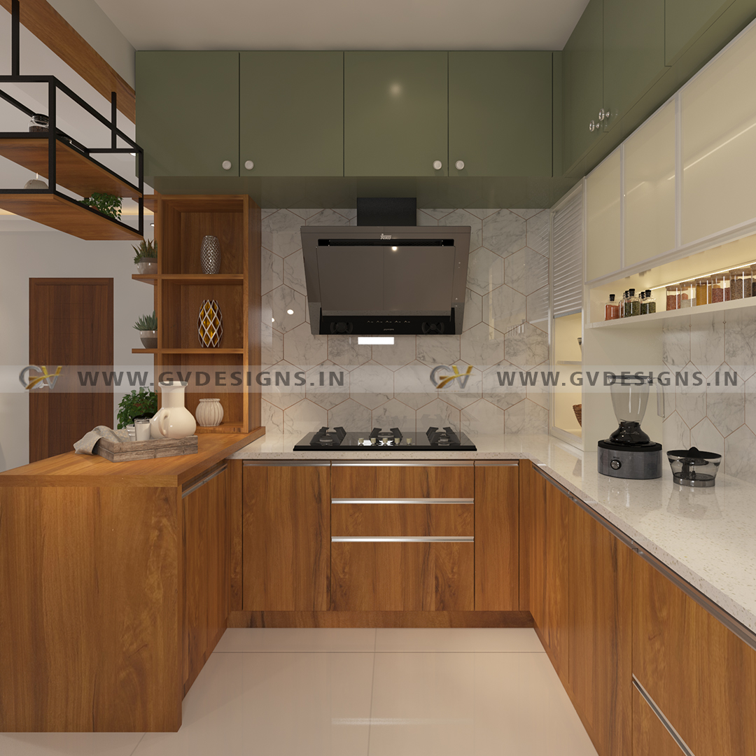 designs_gv's tweet image. Welcome to the Oasis of Olive: Behold the Enchanting Second View of our Kitchen Design!                  #gvdesigns #OliveKitchen #KitchenDesignInspo #MetalStacks #OpenStorage #BreakfastCounterBeauty #HexagonWallTiles #bangaloreinteriors #interiordesigner #ElegantFunctionality