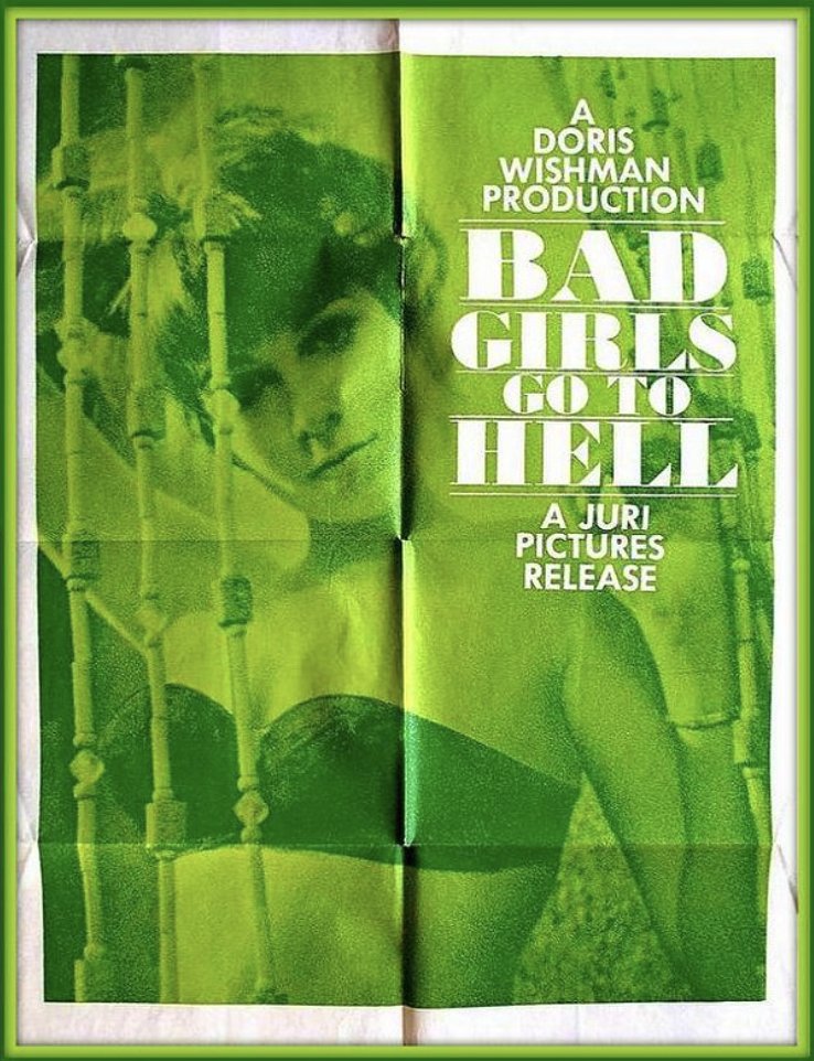 Day six of #junesploitation - Free Space - Bad Girls Go to Hell (1965). Dived into the incredible @filmarchive set for this Doris Wishman roughie by way of noir with emphasis on ROUGH. Vicious, confounding, and dressed in a black lace body suit, that's the Wishman way.