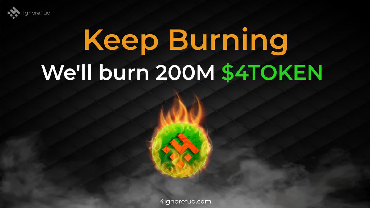 fishkoin_army's tweet image. #IgnoreFud and Keep Building🟢😎

To help Ignore the Fud in our industry, we will burn 200M $4TOKEN supply and giveaway a total of $80 USDT to 4 lucky winners ($20 each) 🎉

✅Tweet #IgnoreFud and #4TOKEN
✅RT + tag 4 friends

⏰Ends in 4Days 

#4TOKEN #memecoin #BSC