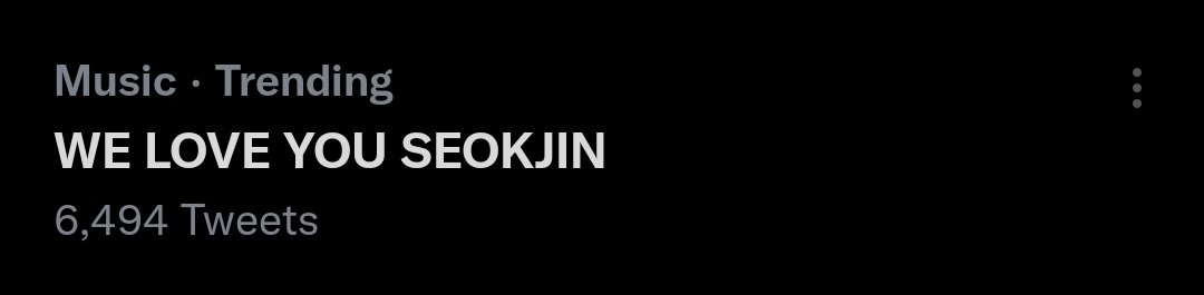 JIN MISSING HOURS 📈
WE LOVE YOU SEOKJIN
#WELOVEYOUSEOKJIN