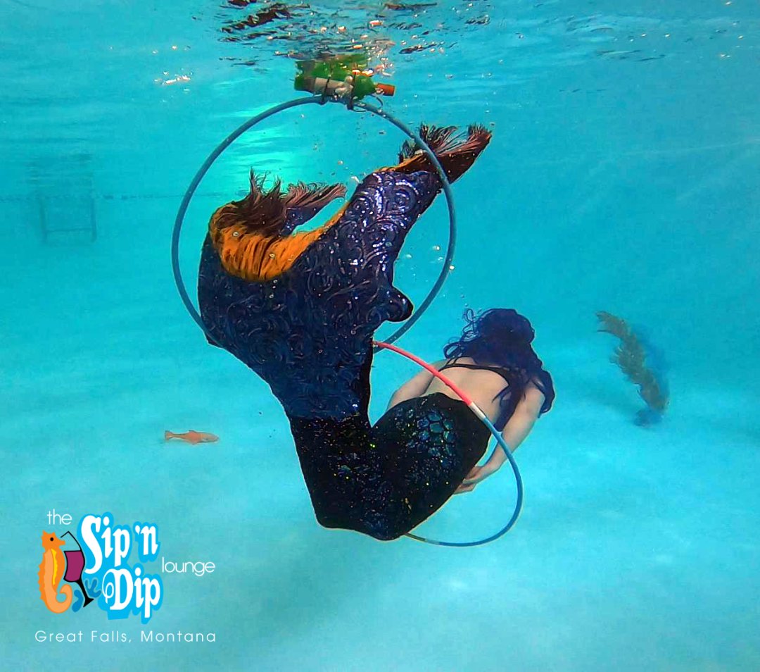 Montana Mermaids 😍 Only at the Sip 'n Dip Lounge 🍹🌴🐡
