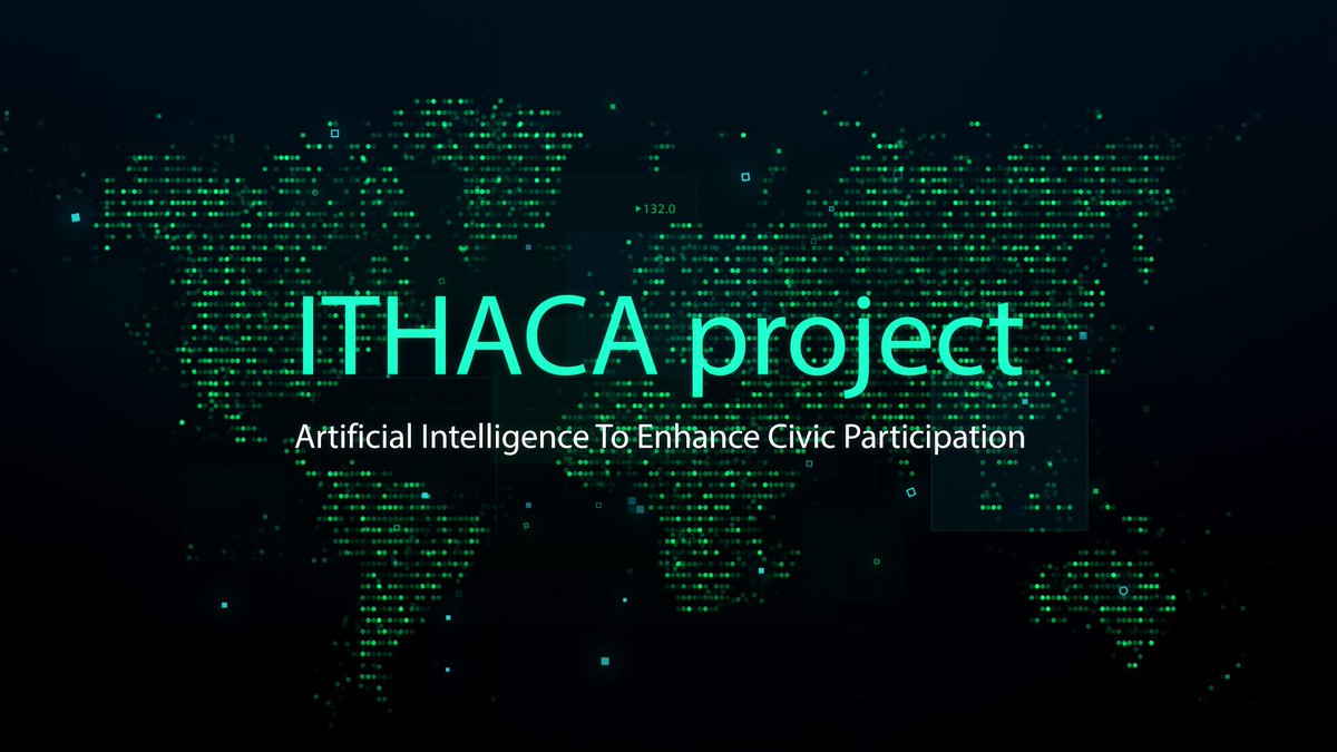 OUR VISION AND WAY TO ACHIEVE IT
🎯Maximalization of the positive impact of #ArtificialIntelligence on democratic institutions &amp; processes

HOW?
👉#ITHACA plans to invite citizens to participate in the online democratic platform, which we´ll design &amp; test in Romania and Slovakia