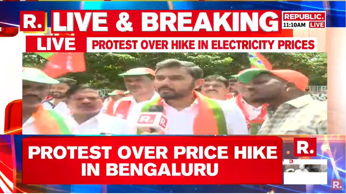 #LIVE | Protest takes place in Bengaluru against Siddaramaiah government over hike in electricity price.

#Siddaramaiah
#ElectricityPrice #DKShivakumar #Karnataka 

youtube.com/watch?v=FMFqKC…