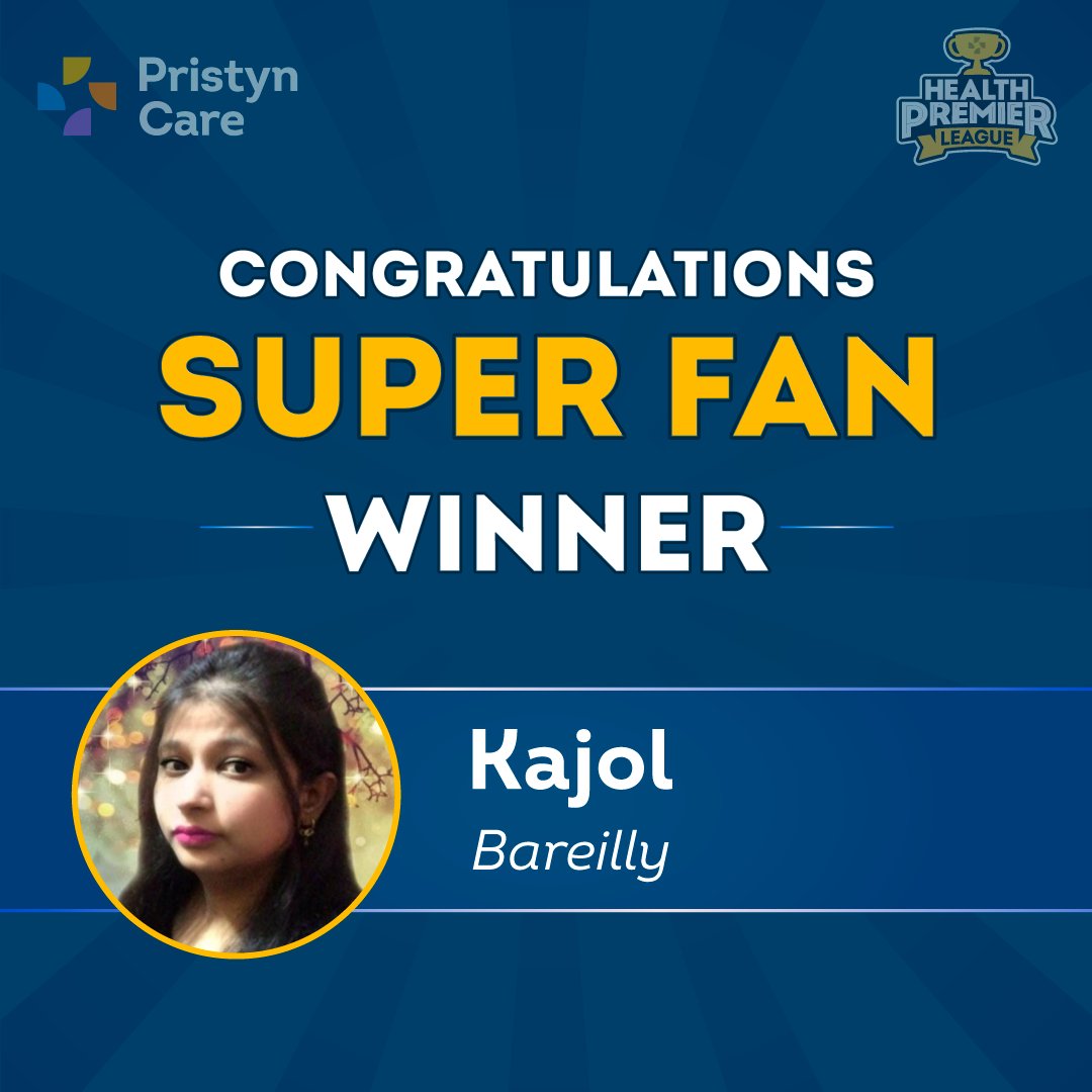 Congratulations for becoming our SUPER FAN. 👏🎉 You have been participating in contests for so long & continuously sharing content. Following rules, that's what makes a SUPER FAN. #pristyncontest #PristynHPL #superfan #fangirl #congratulations #healthquestions #healthycontest