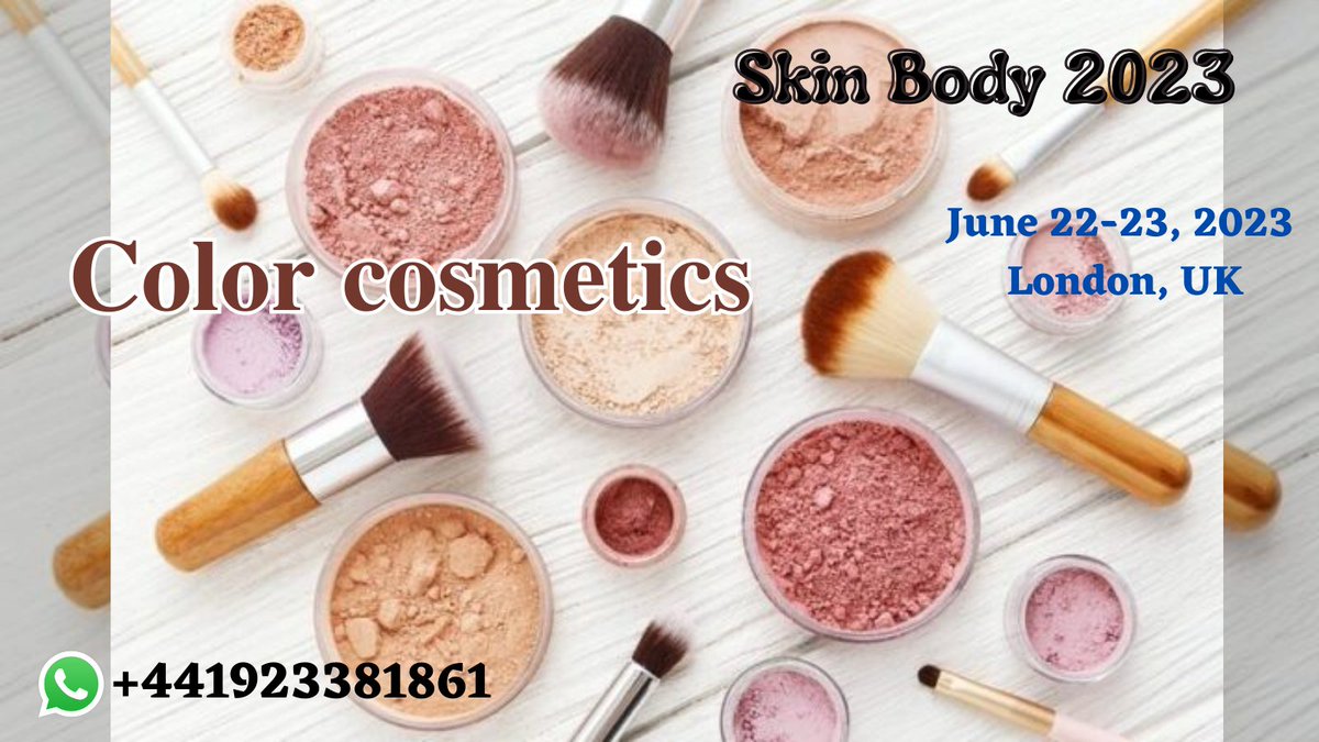 Sravani_2025's tweet image. #Colorcosmetics refer to the #colorants and #cosmetics ingredients that help to enhance the appearance of the #humanbody The color cosmetics include products such as #eyeshadows #foundations #nailpaints #lipsticks #powers and others. #skinbody2023 
Whatsapp: +441923381861