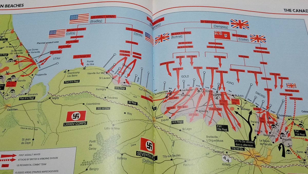 A map showing the different beaches, sectors and units of the allied forces #WW2 #WWII #WWTWO #worldwar2 #worldwartwo #WORLDWARII #LestWeForget #history #map #DDay #DDAY79 #DDayRemembered #OperationOverlord #France #Invasion #beach #alliedforces #OnThisDay