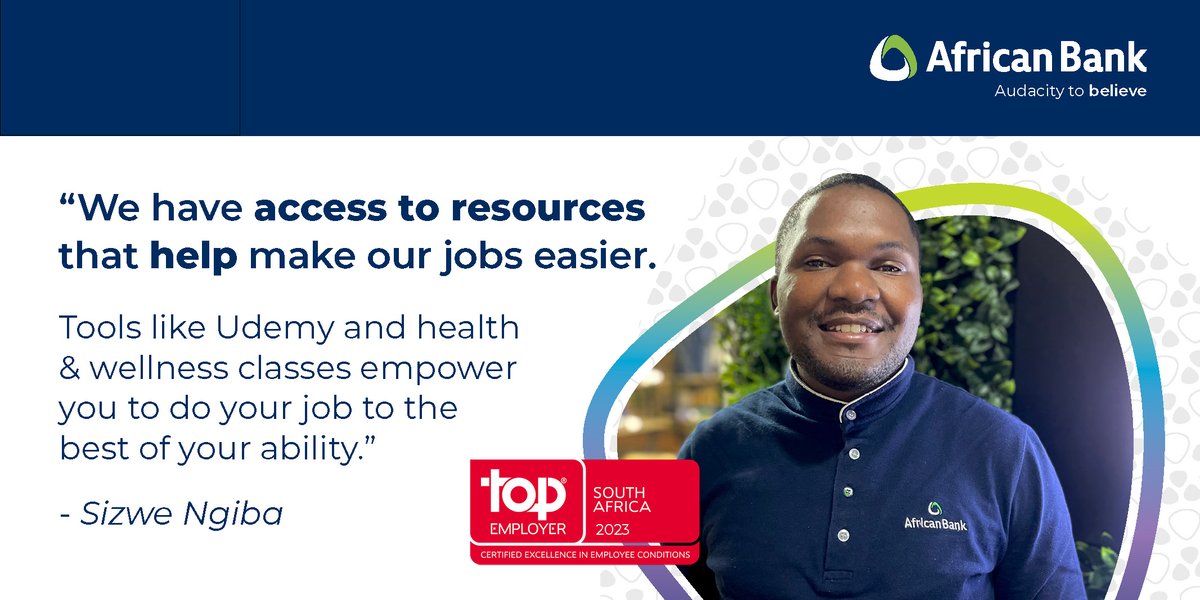 Our Top Employer certification is a reflection of our support given to our African Bankers and our commitment to creating a work environment where their career growth & wellbeing is prioritised.

#TopEmployer #AfricanBank #AfricanBankers