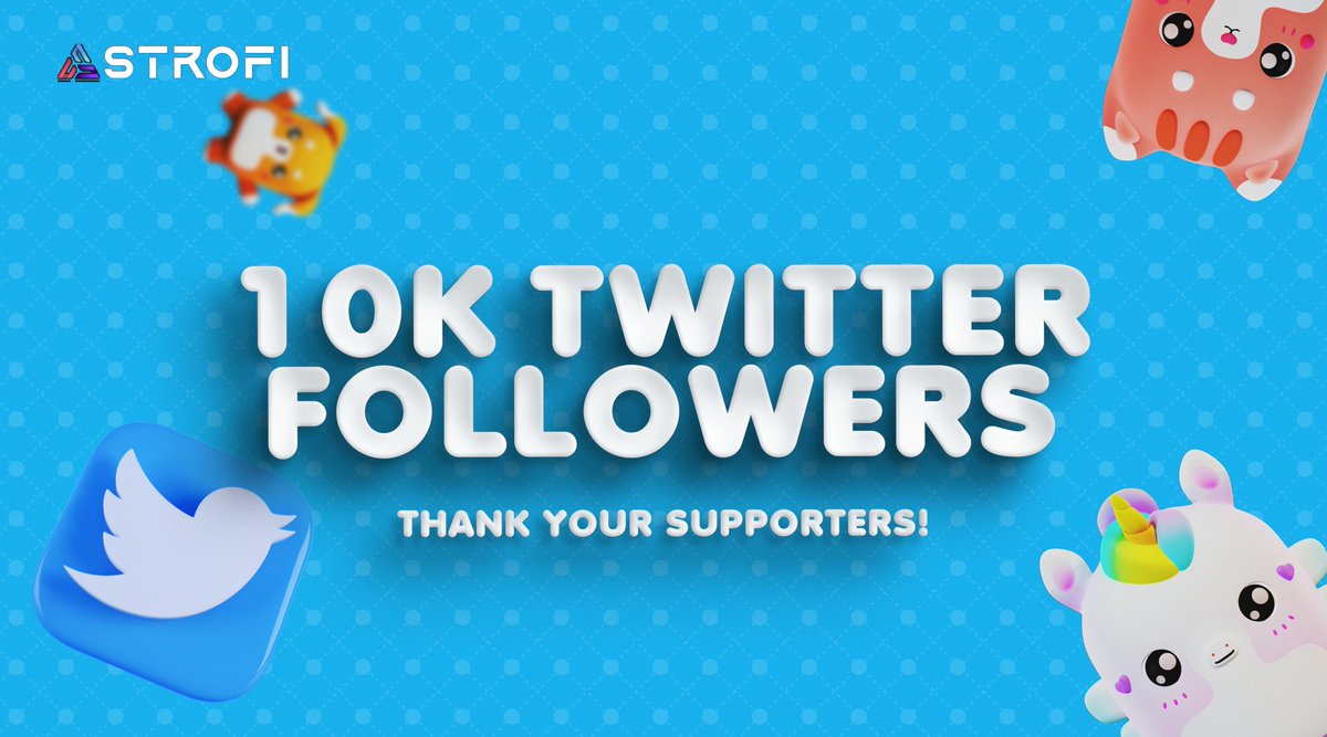 Astrofiorg's tweet photo. 🎉We've Just achieved 10K Followers on Twitter!! 🥳
#AstroFi is grateful to all our astonishing Community Members for your continuous support!
We have a-lot of exciting announcements coming your way! Brace-yourself, As we are all set hit a-lot of milestones.
#AFI #DeFi #swap https://t.co/QU7S6Twpn2