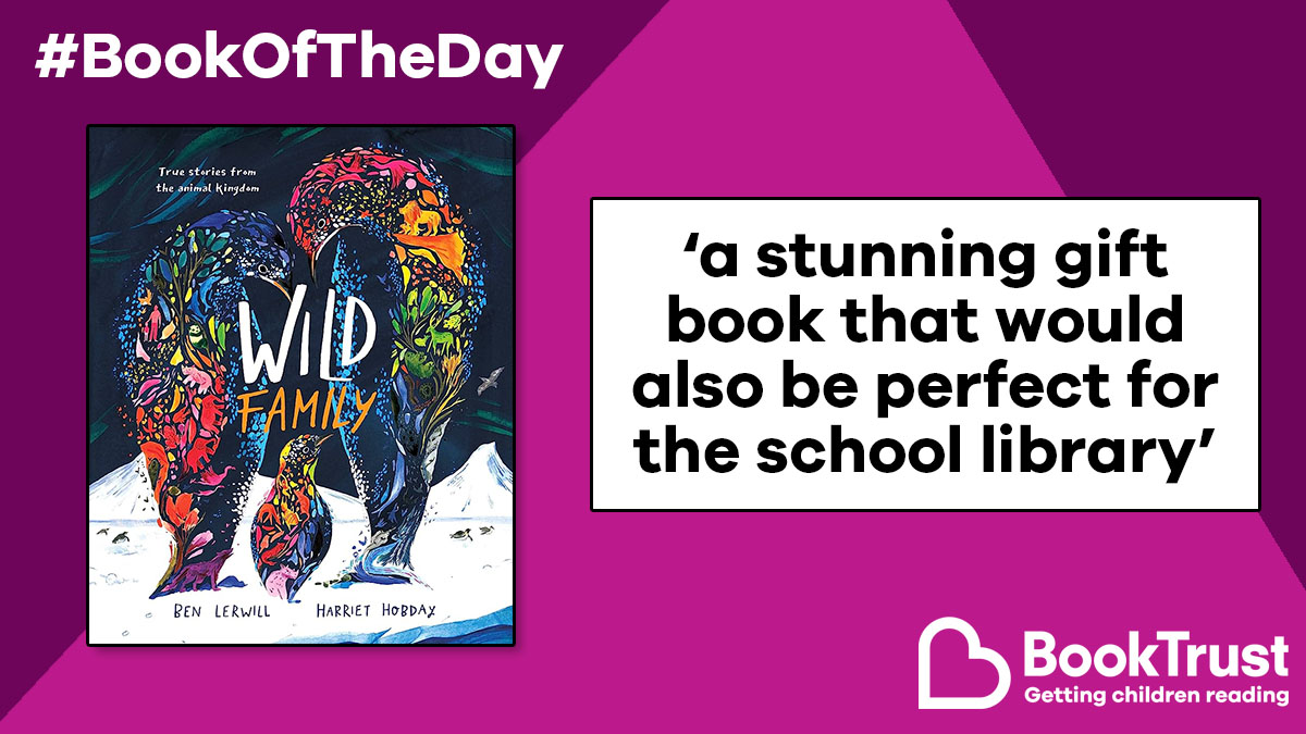 We think every child will find something to engage them in our #BookOfTheDay!

#WildFamily by Ben Lerwill and <a href="/HobdayHarriet/">Harriet Hobday</a> is a fabulous introduction to animal families and the importance of protecting nature: booktrust.org.uk/book/w/wild-fa… <a href="/PuffinBooks/">PuffinBooks</a>