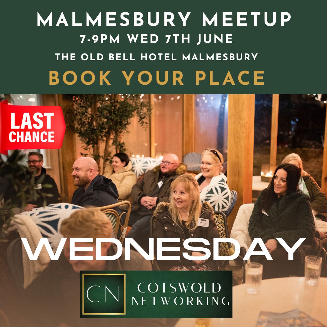 Join us tomorrow for June Malmesbury Networking Meetup at the @Oldesthotel - Book  online cotswoldnetworking.co.uk/membership/jun…  #cotswoldnetworking #thecotswolds #cotswoldsbusiness #malmesburybusiness #malmesbury #malmesburylife #cirencester #cirencesterlife #cirencesterbusiness #tetbur