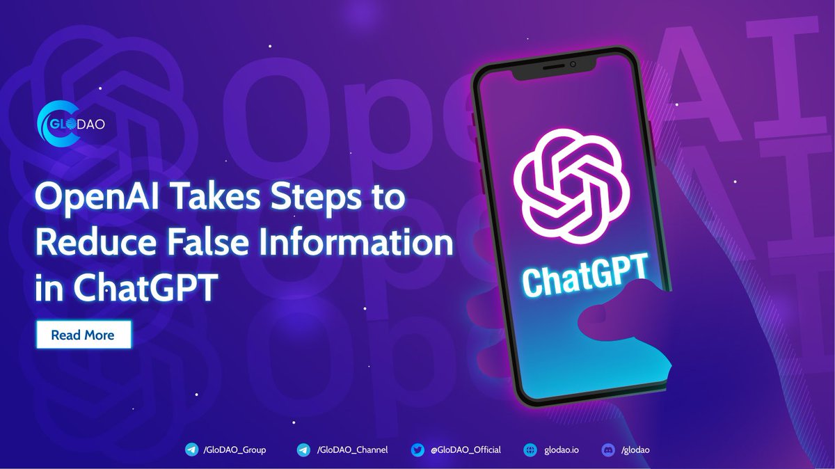 〰️ OpenAI Takes Steps to Reduce False Information in ChatGPT

OpenAI has unveiled its plan to enhance ChatGPT's math skills in an effort to combat the generation of false information, also known as AI hallucinations...

Read more at: t.me/GloDAO_Channel…

#GloDAO #CryptoNews