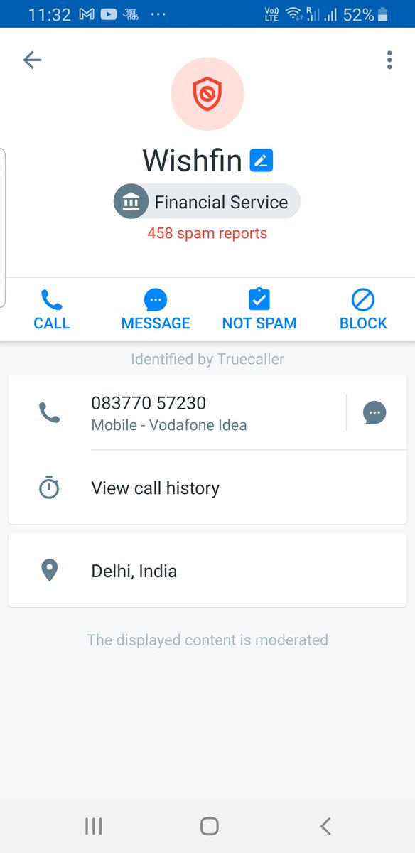 Ashishpranay's tweet photo. @wishfin @TRAI Getting regular calls from wishfin now getting calls on my other no. https://t.co/GgdeXQ3bPh