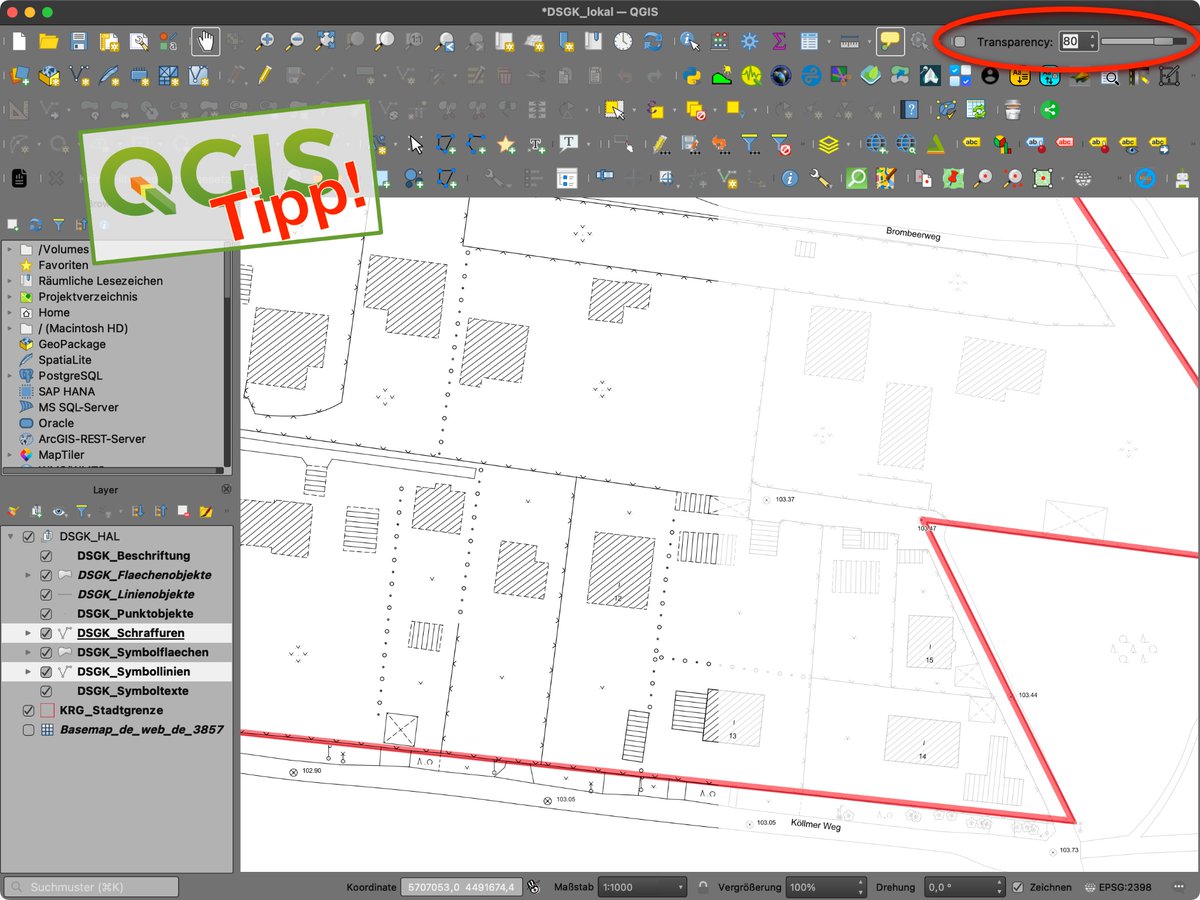 QGIS-Tipp: Plugin Transparency Setter geoobserver.wordpress.com/2023/06/06/qgi… #qgis #switch2qgis #gistribe #gischat #fossgis #foss4g #OSGeo #opensource #spatial #geospatial #gis #geo #geoObserver