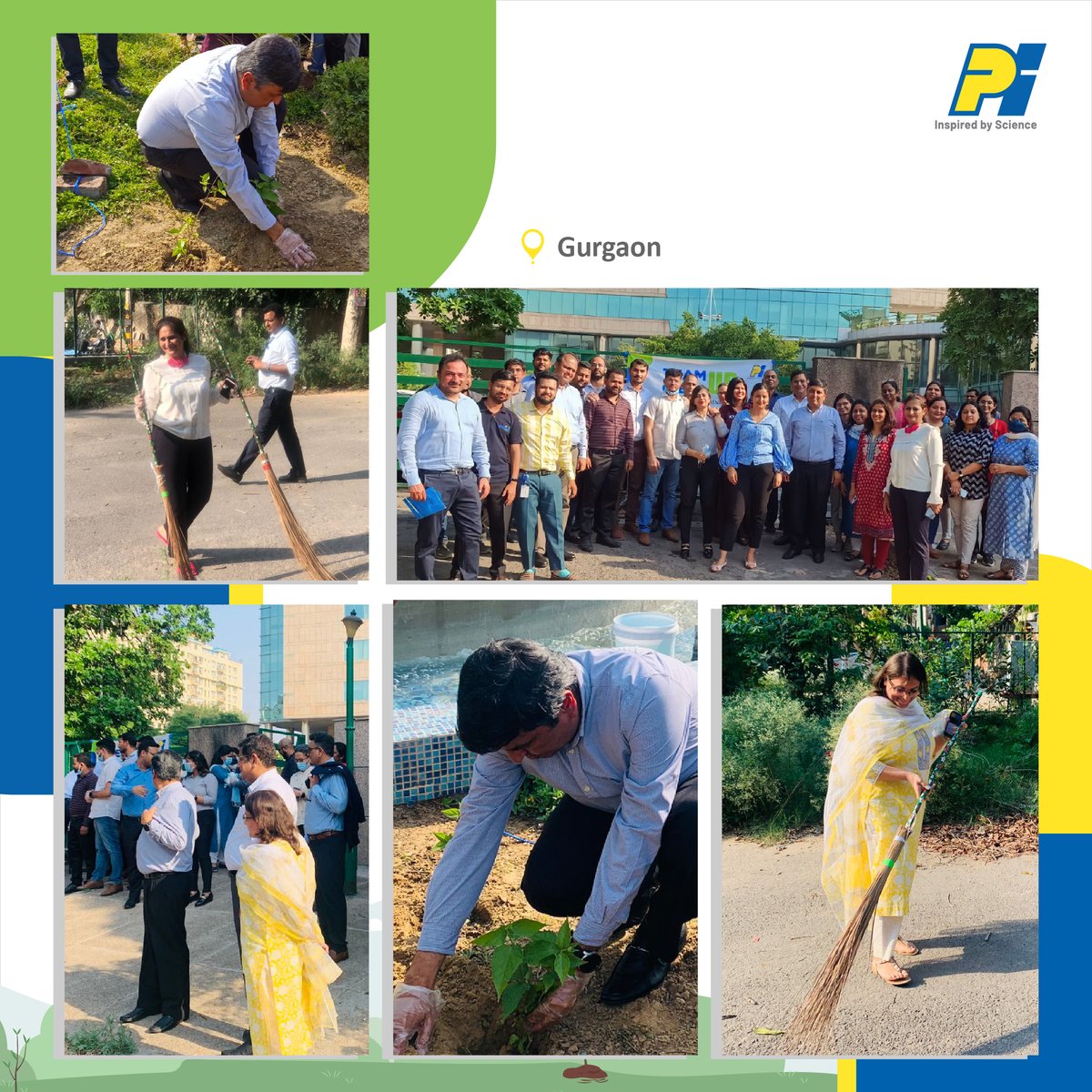 On #WorldEnvironmentDay, the #PI team came together to organize various initiatives like a #TreePlantation Drive and #CommunityCleaning, aimed at promoting a greener and healthier #environment in our surroundings.

#PI #piindustriesltd #inspiredbyscience  #beatplasticpollution