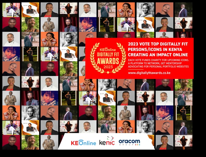 It's that time of the year again! The Digitally Fit Awards Person of the Year Edition is here, and we want you to help us pick the winner. Cast your vote now for the top CEO/Influencer/Icon/Star/Industry Leader
#DigitallyFitsAwardsKE 
Digitally fit awards
