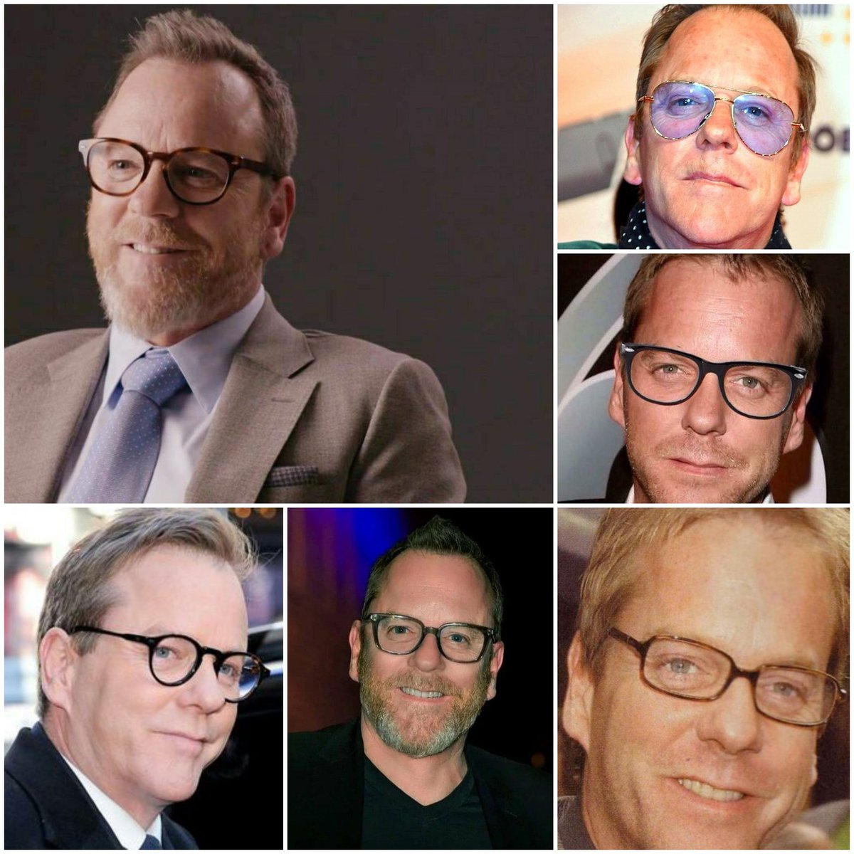 #kiefersutherland in glasses. Everything you do is a signature of yourself. So sign it with style. Today is National Eyewear Day.👓