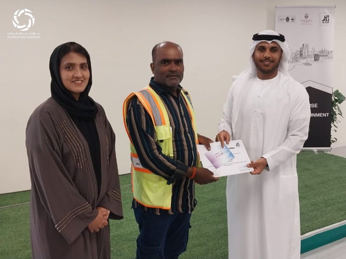 As part of our ongoing celebrations of World Environment Day, Tornado Group congratulates our Logistics Team on receiving a commendation from the ALDAR Environmental Team for exhibiting and upholding responsible environmental practices at the Al Yasmina School Project.
